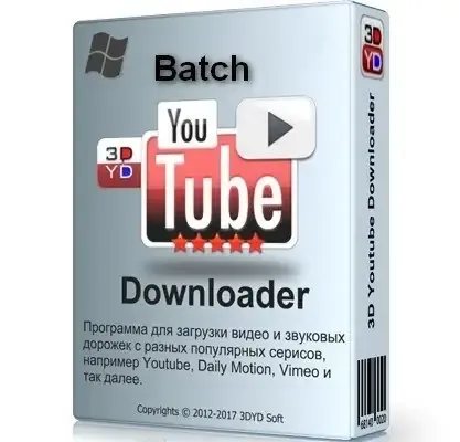 Иконка 3D Youtube Downloader Batch 2.15.9 RePack (& Portable) by elchupacabra [Multi Ru]