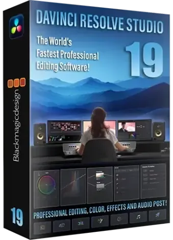 Иконка Blackmagic Design DaVinci Resolve Studio 19.0.1 Build 6 (x64) Portable by 7997 [Multi Ru]