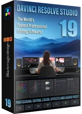 Иконка Blackmagic Design DaVinci Resolve Studio 19.1.2 Build 3 RePack by KpoJIuK [Multi Ru]