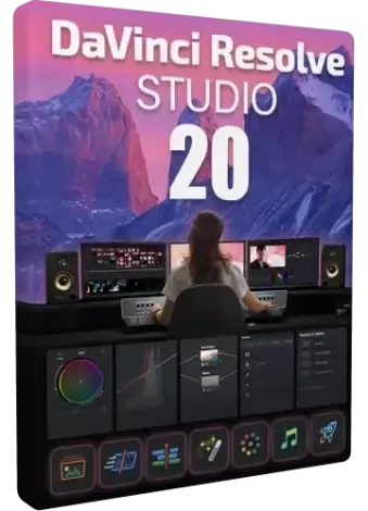 Иконка Blackmagic Design DaVinci Resolve Studio 20.0B Build 27 Public Beta 2 RePack by KpoJIuK [Multi Ru]