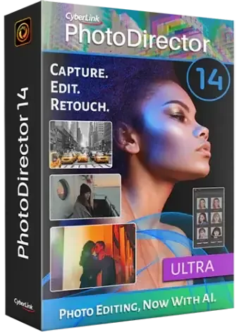 Иконка CyberLink PhotoDirector Ultra 14.4.1606.0 [Multi]
