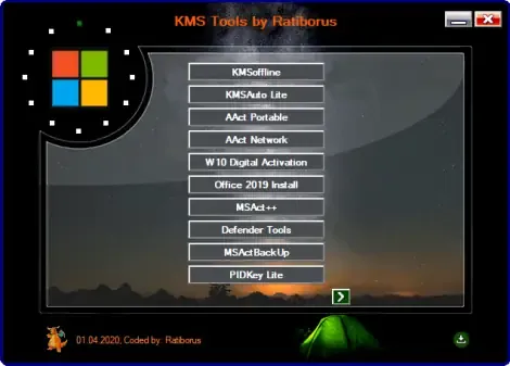 Иконка KMS Tools [01.05.2020] (2020) PC Portable by Ratiborus