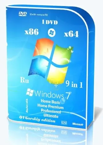Иконка Microsoft® Windows® 7 SP1 x86 x64 Ru 9 in 1 Update 07.2021 by OVGorskiy 1DVD