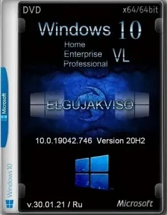 Иконка Windows 10 3in1 VL (x64) Elgujakviso Edition (v.30.01.21) [Ru]
